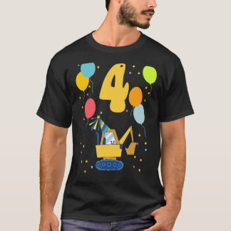 4e födelsedagen Barns födelsedag fjärde födelsedag T Shirt