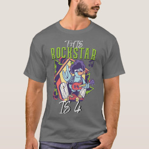 4e födelsedagen, Birthday Boys Rockstar Guitar T Shirt