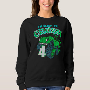 4e födelsedagen Boys jag är Redo att krossa 4 Mons T Shirt