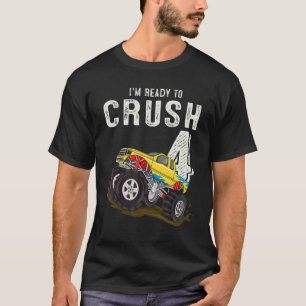 4e födelsedagen Boys jag är Redo att krossa 4 Mons T Shirt