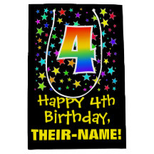 4e födelsedagen: Färgfläckar Mönster och regnbåge 