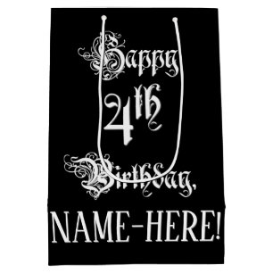 4e födelsedagen: Finare, Elegant, skript + anpassa