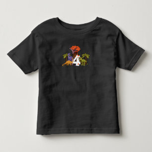 4e födelsedagen flicka, pojke Dino Dinosauurs, 4  T Shirt