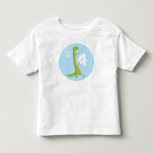 4e födelsedagen för skjorta för T-Rex Tee