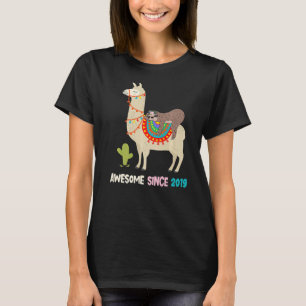 4e födelsedagen ger Fantastisk sedan 2019 Sloth Ri T Shirt