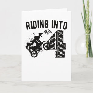 4e födelsedagen Gift Dirt Bike 4 år gammal Motocro Kort