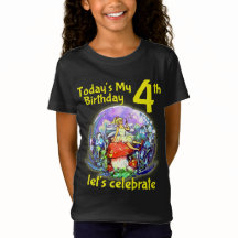 4e födelsedagen Gult Fairy in Mushroom Motif