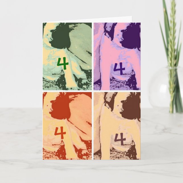 4e födelsedagen kort (Framsida)