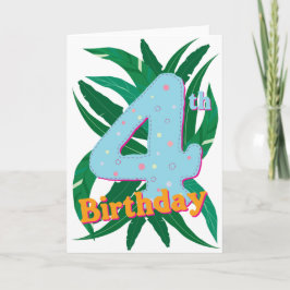 4e födelsedagen kort