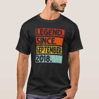 4e födelsedagen Legend sedan september 2018 4 år T Shirt