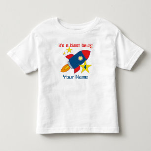 4e födelsedagen Rocket Frakt Personlig T-shirt