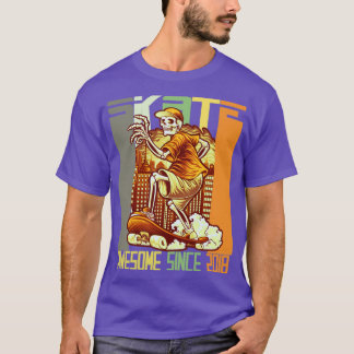 4e födelsedagen Skateboard Älskare Skater Fantasti T Shirt