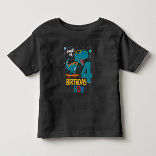 4e födelsedagen Trex pojke 4 år T Shirt