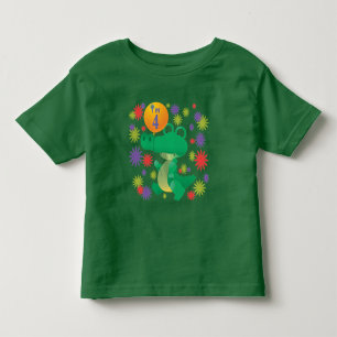 4e födelsedagenalligator t-shirt
