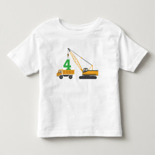 4e födelsedagenkonstruktionsutslagsplats t-shirt