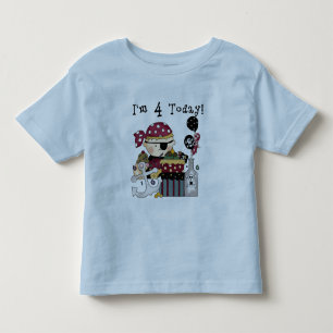 4e födelsedagenpiratTshirts och gåvor Tee