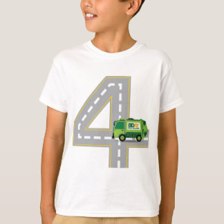 4e födelsedagensoporlastbil t shirt