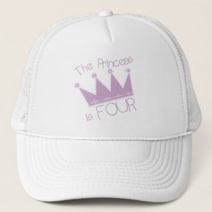 4e födelsedagenTshirts för Princess Kröna Truckerkeps