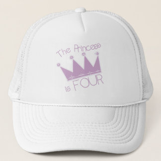 4e födelsedagenTshirts för Princess Kröna Truckerkeps
