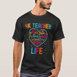 4K Lärarlivets uppskattning Vecka Back to school H T Shirt
