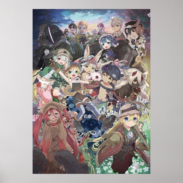 4K Riko Reg och tecken i Made in Abyss Poster (Framsidan)