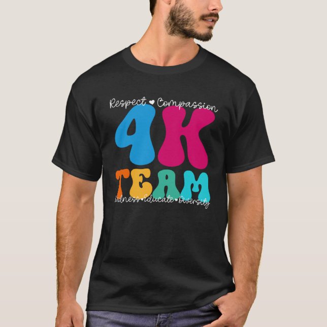 4K Team Appreciation Week Back to School T Shirt (Framsida)