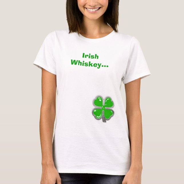 4lc irländsk Whiskey… Tee Shirt (Framsida)