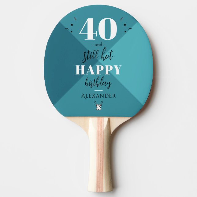 4O och stillastående hett Pingisracket (Framsidan)