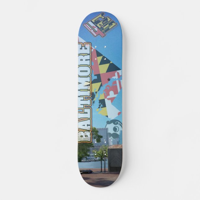 4ten: Baltimore himmel Skateboard Bräda 21,5 Cm (Framsida)