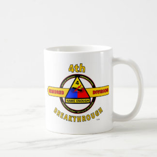 4TH ARMORED UPPDELNING "GENOMBROTT " KAFFEMUGG