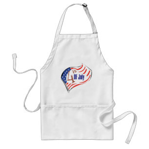 4th av den Juli amerikanska flaggan Förkläde