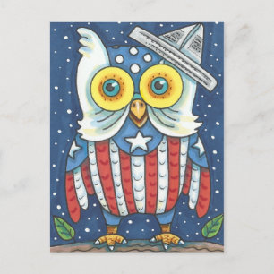 4TH AV den JULI AMERIKANUGGLAN FÅGEL, Helg Vykort