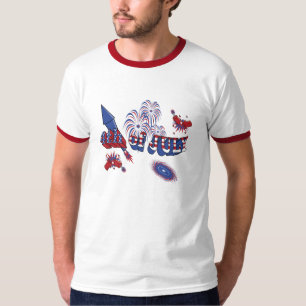 4th av den Juli fyrverkerit-skjortan T Shirt