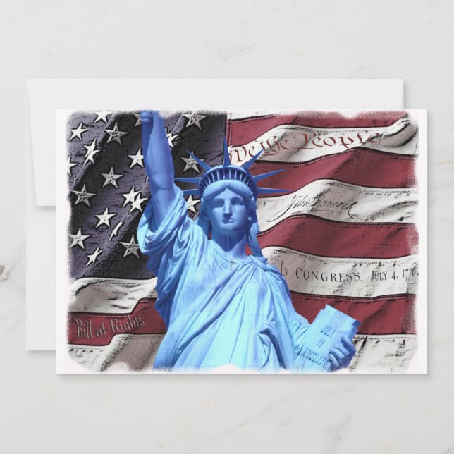 4th av den Juli inbjudan (Framsida)