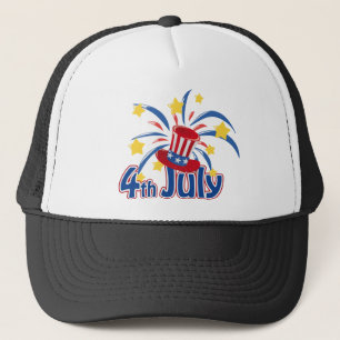 4th av den Juli independence dayhatten Truckerkeps