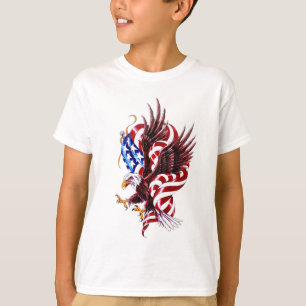 4th av den Juli örn- och amerikanska Tee