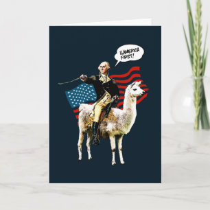 4th av den roliga Ll-Amerika för Juli independence Kort