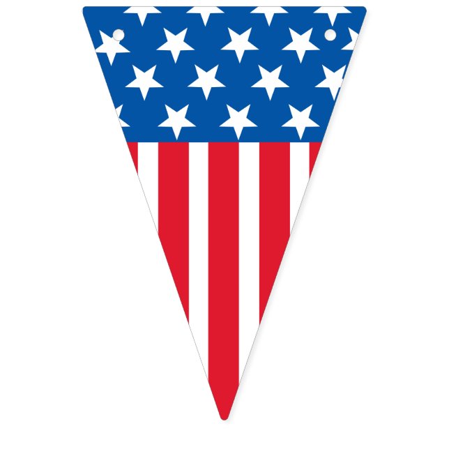 4th av det Juli stars och stripesbanret Vimplar (Första flaggan)
