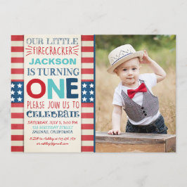 4th av independence day för Juli Inbjudningar