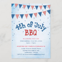 4th av Juli BBQ-Bunting