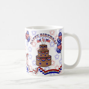 4th av Juli firande Kaffemugg