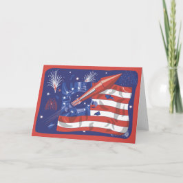 4th av Juli firande Kort