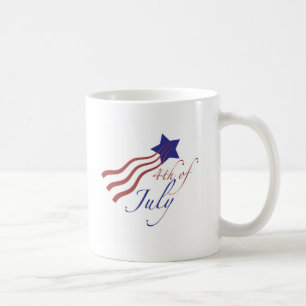 4th av juli stars och stripes kaffemugg
