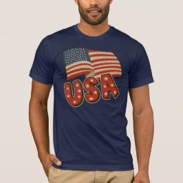 4th av Juli USA T-tröja T Shirt