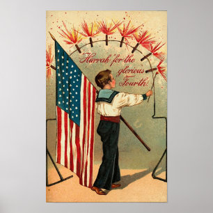 4th Av Juli - vintagekonstaffisch Poster