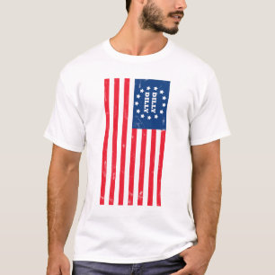 4th av roligt för T-tröja för amerikanska flagg T Shirt