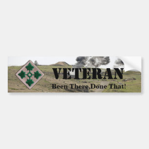 4th bildekal för infanteriuppdelningsveteran