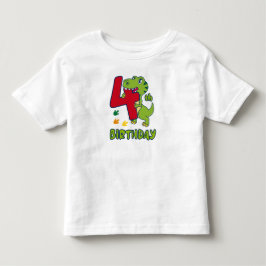 4th birthday dinosaur t shirt