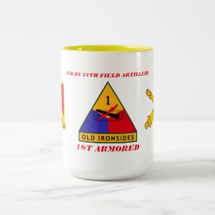 4TH För 27TH 1ST ARMORED MUGG FÄLTARTILLERI för