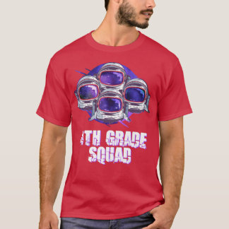 4th Grade Boys Squad Back To School Astronauts  T Shirt